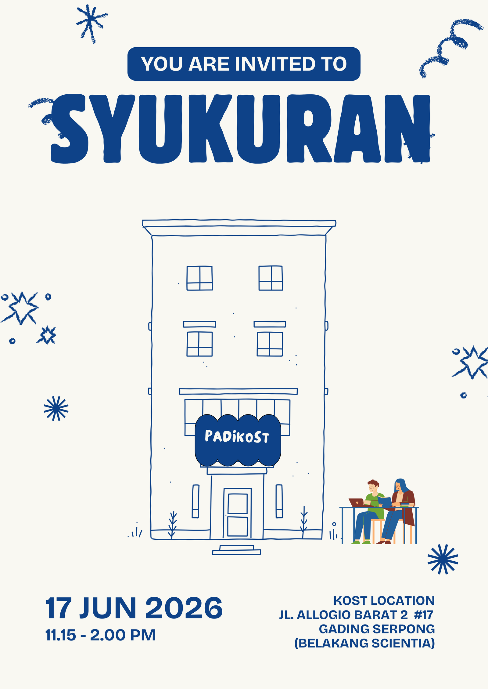 PadiKost Syukuran Invitation Poster